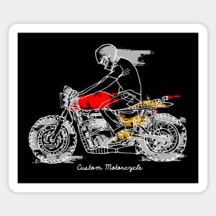 Custom Motorcycle (Dark Color) Sticker